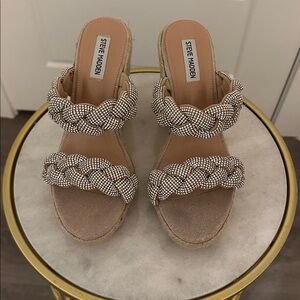 Steve Madden Sparkle Uzo Espadrille Wedge